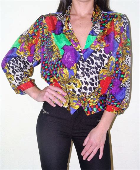 vintage versace inspired blouses